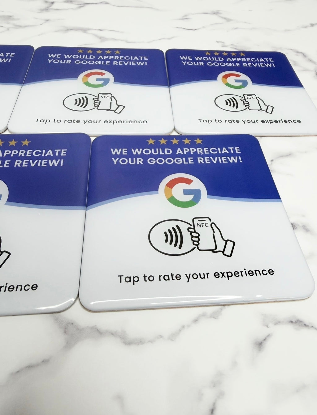 5-Pack NFC Google Review Cards
